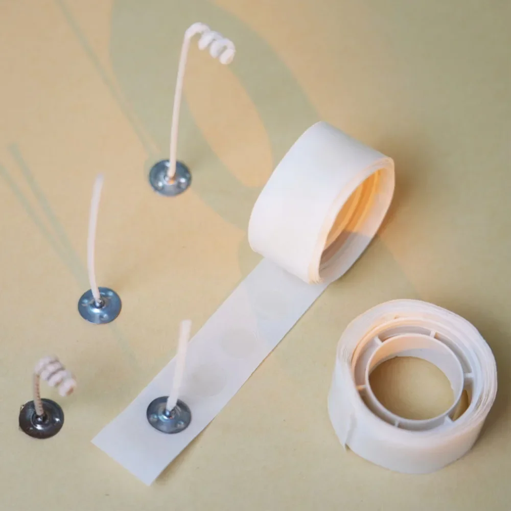 Adhesive Dot Wick - 100 نقطة/لفة شمعة الفتيل ملصقات 10
