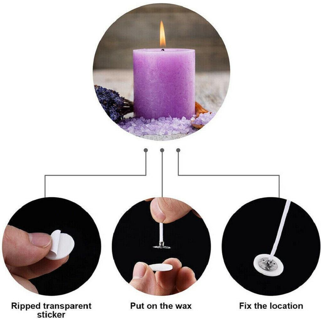 Adhesive Dot Wick - ملصقات فتيل الشمع الإسفنجية عالية الالتصاق،