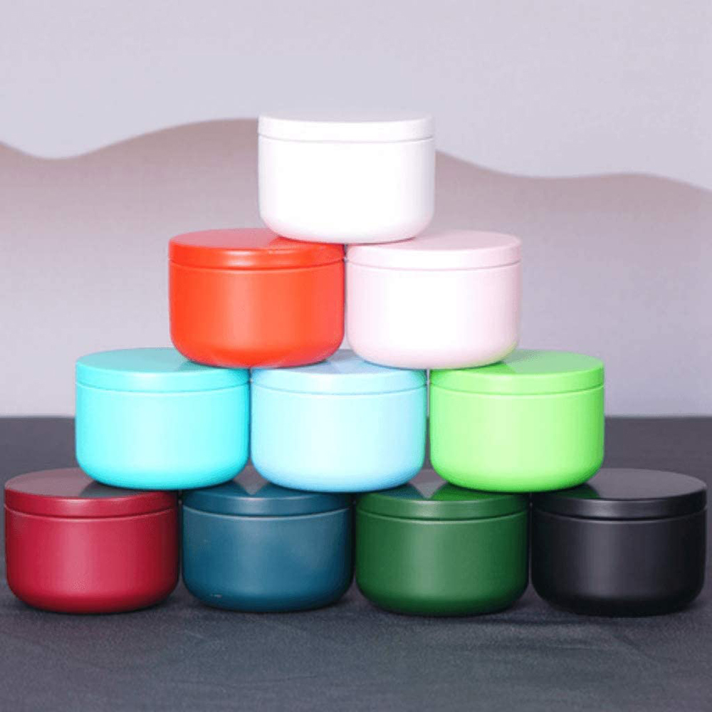 Tin Container Lid - علبة الشاي مع أغطية محكمة الغلق،