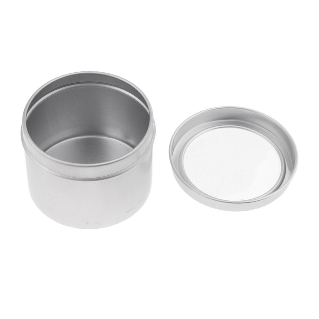 Tin Container Lid - علب مستحضرات تجميل فارغة من الألومنيوم