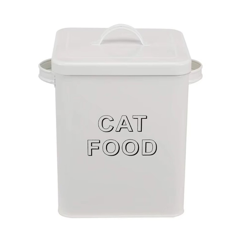 حاويات تخزين طعام الحيوانات ال - مراجعة Tin Container Lid وسعره