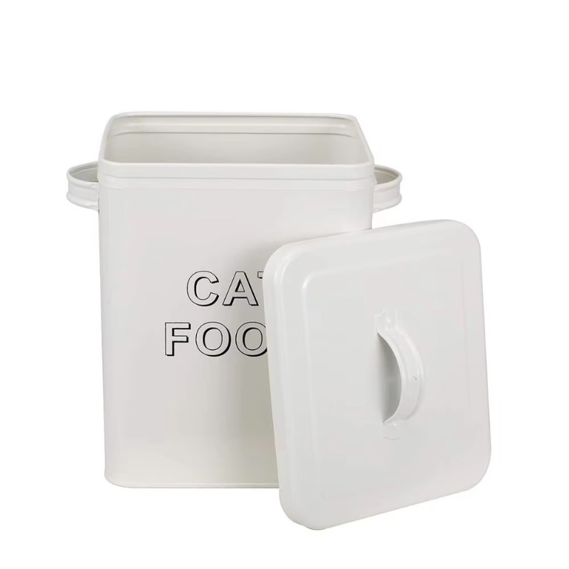 حاويات تخزين طعام الحيوانات ال - مراجعة Tin Container Lid وسعره