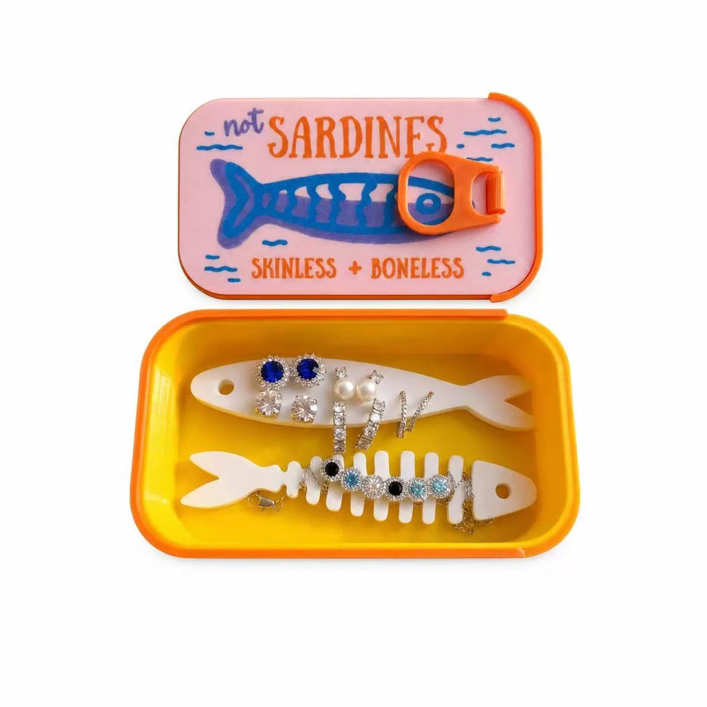 صندوق مجوهرات على شكل علبة سرد - مراجعة Tin Container Lid وسعره
