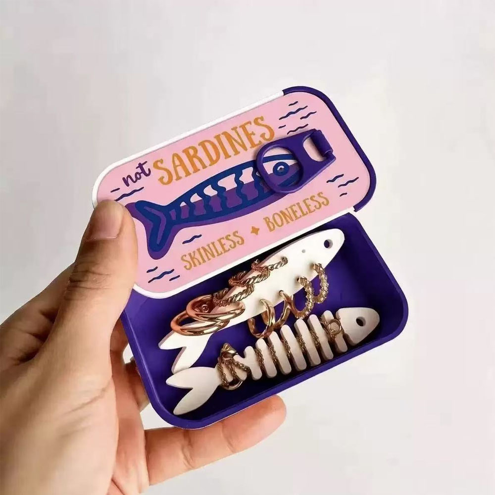 صندوق مجوهرات على شكل علبة سرد - مراجعة Tin Container Lid وسعره