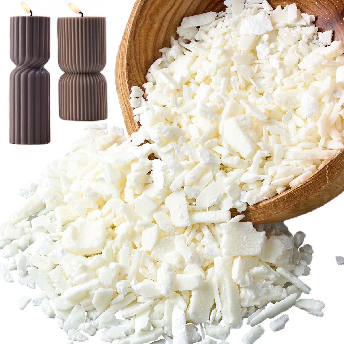 1 جنيه شمع الصويا الأبيض النقي - مراجعة Candle Making Activity وسعره