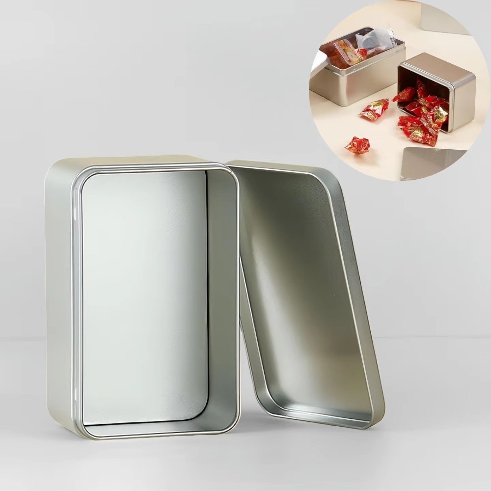 علبة معدنية جديدة بلون موحد مع - مراجعة Tin Container Lid وسعره