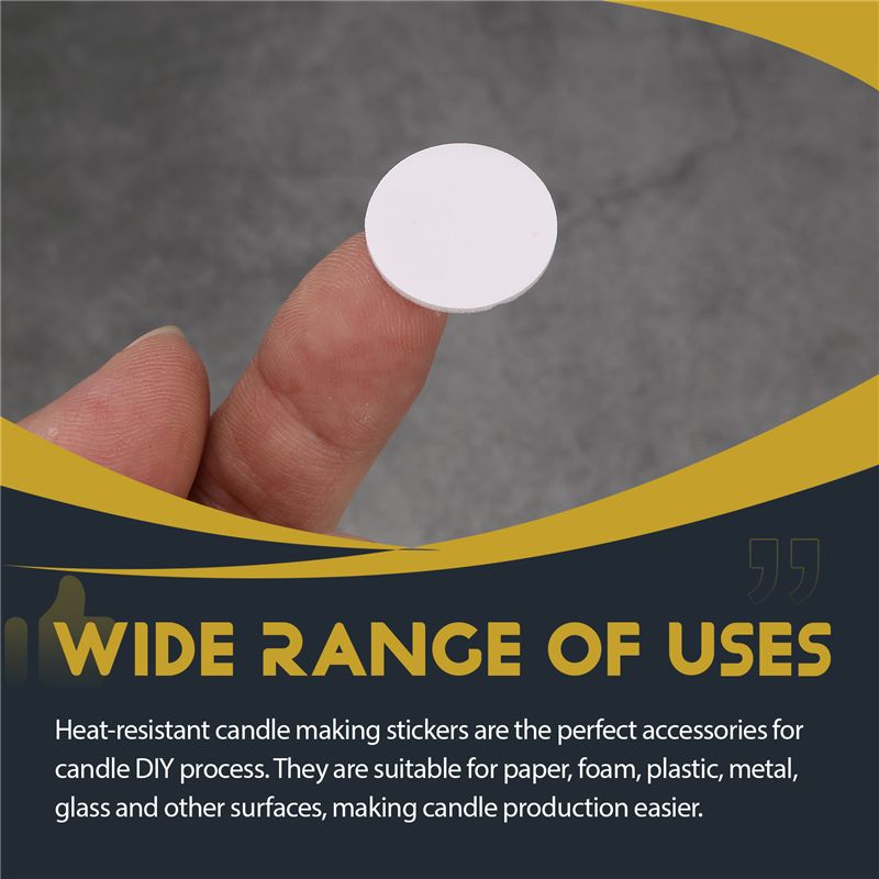 800 قطعة من ملصقات فتائل الشمو - مراجعة Adhesive Dot Wick وسعره
