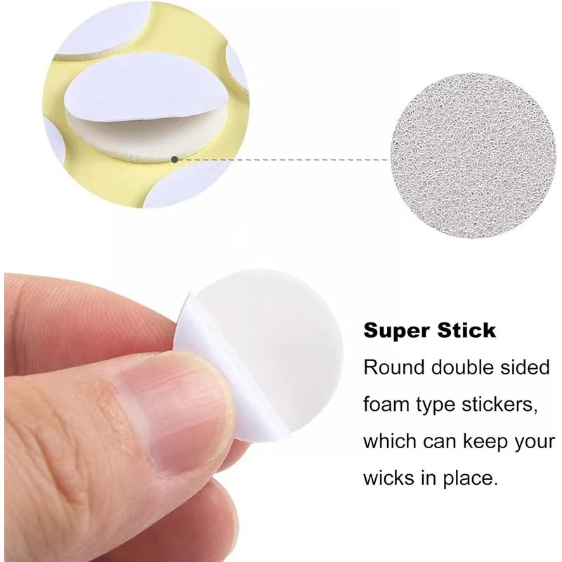 240 قطعة من ملصقات فتائل الشمو - مراجعة Adhesive Dot Wick وسعره
